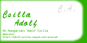 csilla adolf business card
